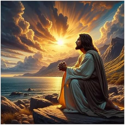 Jesus Paint by Numbers Kit for Adults, 16x16 inch by MANDUN