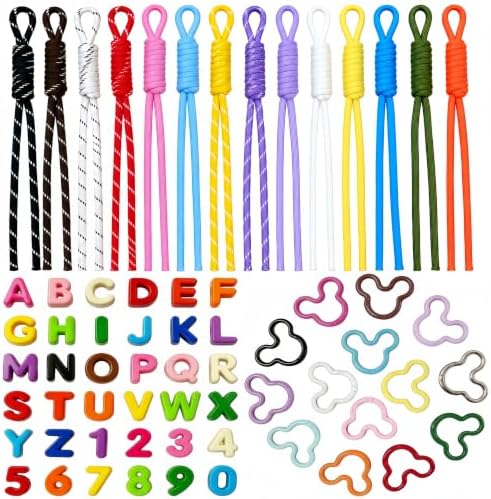 36Pcs Large Letter Beads Kit, Paracord Keychain Bag Charms by Jendfert