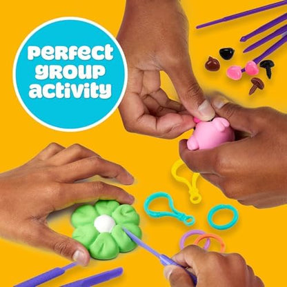 Play-Doh Air Dry Clay Mini Maker Creations, Makes 6 Keychains - Image 5