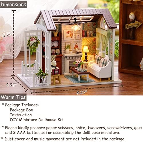 DIY Miniature House Kit with Furniture for Kids Teens Adults Aged 14+ - Image 4