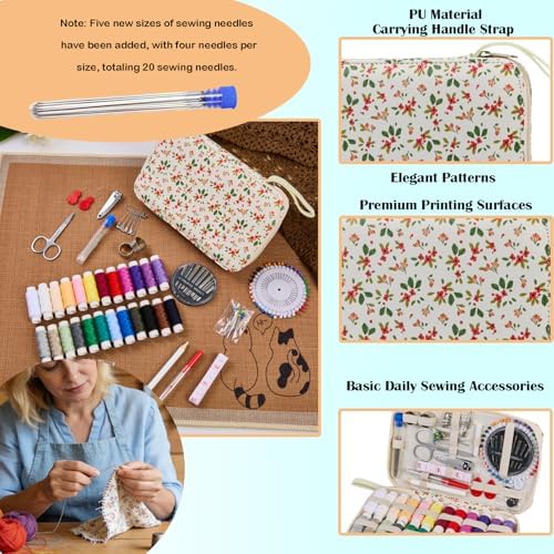130PCS Printing Travel Sewing Kits for Adults Hand Sewing Accessories - Image 6