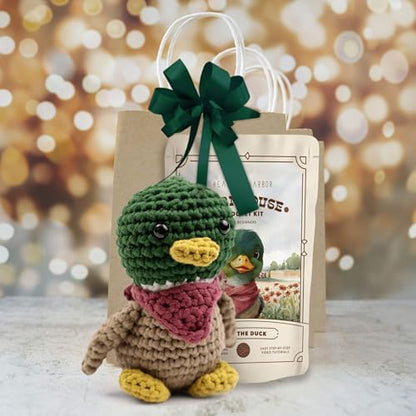 Amigurumi Crochet Kit for Beginners Adults and Kids, Learn to Crochet Kits for Adults Beginner with Easy Yarn, Stuffed Crochet Animal Kit with Step-by-Step Video Tutorials - Dale the Duck - Image 6