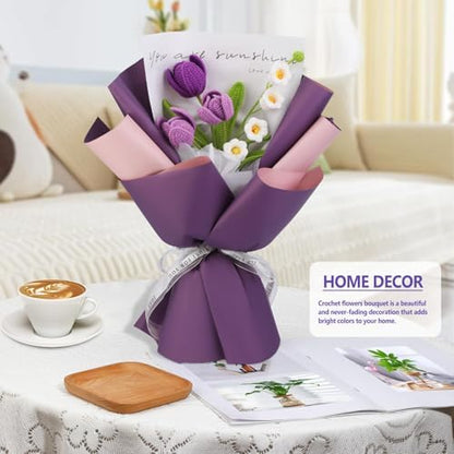 Iuuidu Crochet Kit for Beginners, Flower Bouquet Crochet Kit - Image 6