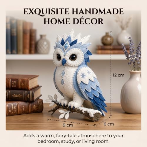 Arctic Winter Guardians DIY Patchwork Kit, Handmade 3D Mythical Plush Sewing Set with Pre-Cut Materials, Felt Animal Sewing Kit for Beginners, an Excellent Choice for Home Décor(Dragon 1) - Image 5