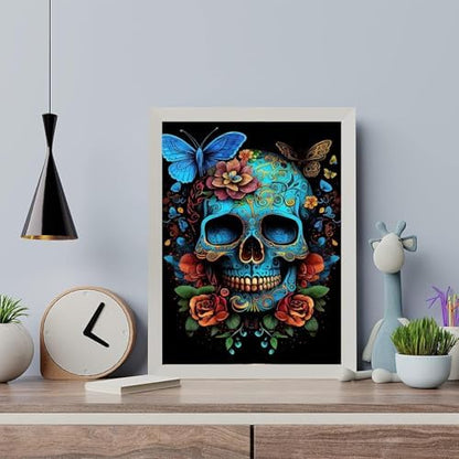 Arttoplus Skull Paint by Numbers Kit for Adults Beginner 16x20 inch - Image 4