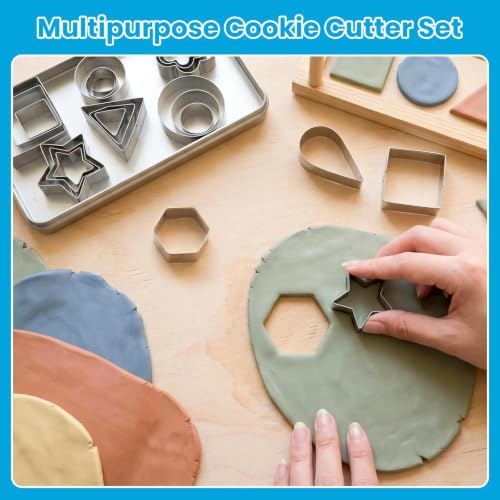 Fireboomoon 30 Pcs Mini Cookie Cutter Set, Stainless Steel Geometric Cutter - Image 5