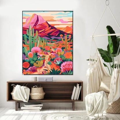 Meothan Paint by Numbers Kit for Adults Beginner 16x20 inch (Without Frame) - Image 4
