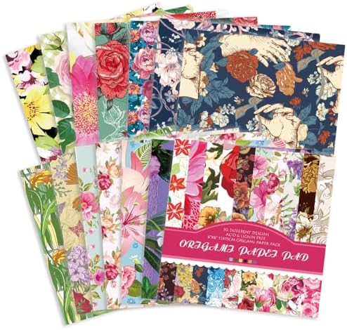 Origami Paper 50 Sheets, 6-Inch Square Double Sided Colored Craft Paper - Image 3