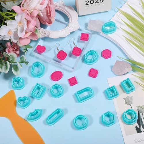ORIGACH 15 Pcs Vintage Frame Polymer Clay Cutters Set - Image 5