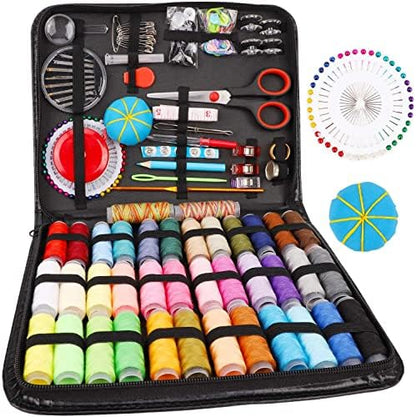 Sewing Kit, 184 Large Premium Sewing Supplies, 38 XL Thread Spools, Suitable for Traveller, Adults, Kids, Beginner, Emergency, DIY and Home Button Repair Kit by SewYourDreamLife