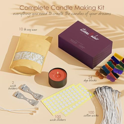 Etienne Alair Organic Candle Wax, Pure Soy Wax for Candle Making, 10 lbs - Image 2