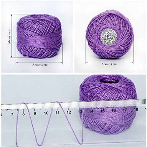 Lewhoo 15 Crochet Thread Balls & 10 Lace Crochet Hooks, 100% Cotton Thread - Image 3
