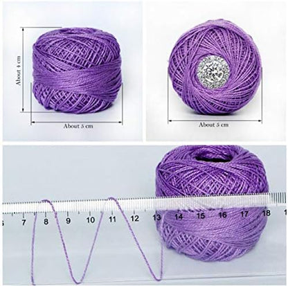 Lewhoo 15 Crochet Thread Balls & 10 Lace Crochet Hooks, 100% Cotton Thread - Image 3