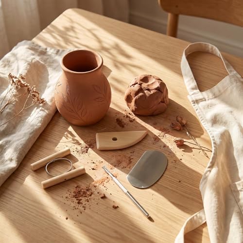 DaChihSheng 27 Pcs Clay Tools Kit Pottery Tools Polymer Clay Sculpting Tools Kit for Carving Air Dry Clay Tools Set for Adults Clay Sculpting Tools Ceramic Tools Graving Tools use for DIY Handicraft - Image 6