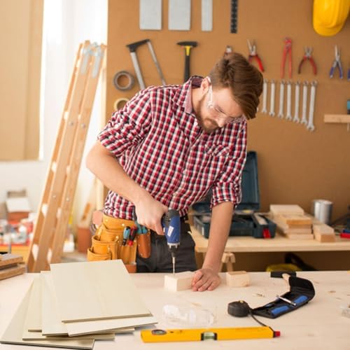 6 Pack 10.7 x 7 x 1/4 Inch-6mm Thick Basswood Sheets for Crafts Unfinished Plywood Sheets Rectangular Wood Panel Boards for DIY Laser Project, Wood Burning, Engraving, Architectural Models, Staining - Image 7