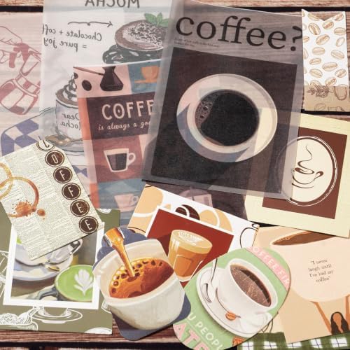 YagCu Coffee Scrapbook Kit, Vintage Junk Journal Supplies for Adults - Image 7