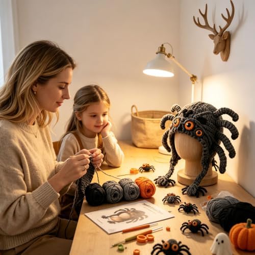 Fantasy Hood Hat DIY Crochet Kit Series for Beginners (Spider) - Image 5