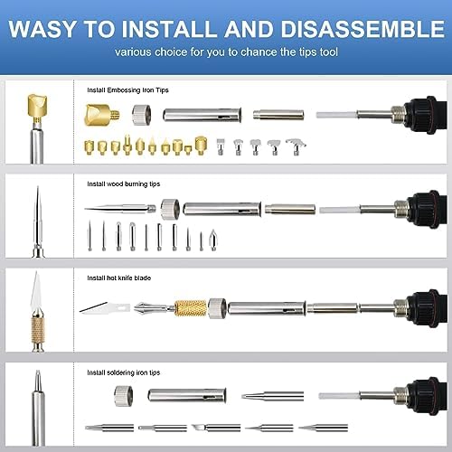 ACRSIKR Wood Burning Kit, Wood Burning Tool with LED Display for Adults - Image 4