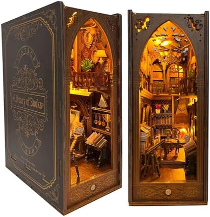 CRIOLPO Book Nook Kit - DIY Miniature Dollhouse Kit for Adults by CRIOLPO