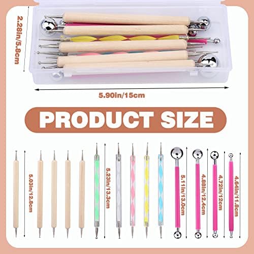 LOKUNN 14 PCS Dotting Tools Ball Styluses Dotting Tools for Painting - Image 2