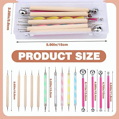 LOKUNN 14 PCS Dotting Tools Ball Styluses Dotting Tools for Painting - Image 2