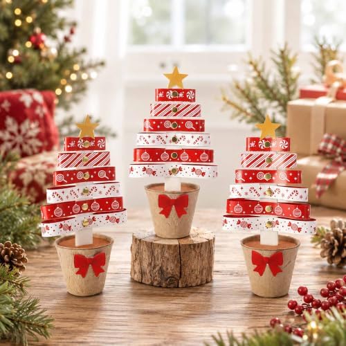 30 Sets Christmas Tree Pot Craft Kit, Standing Paper Xmas Tree DIY Bulk - Image 6