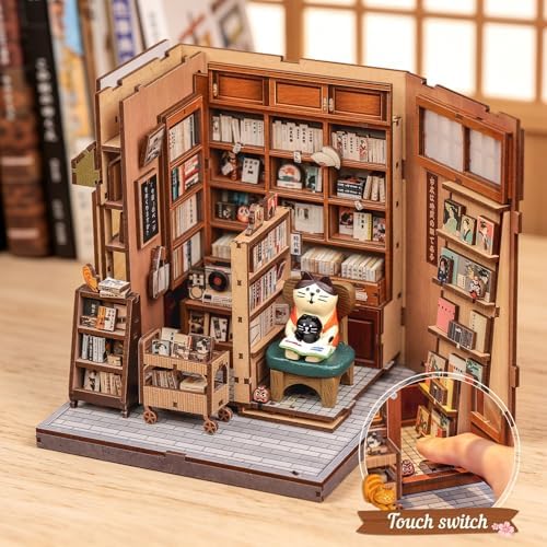 Fsolis Japanese Book Nook Kit - DIY Miniature House Kit - Image 3
