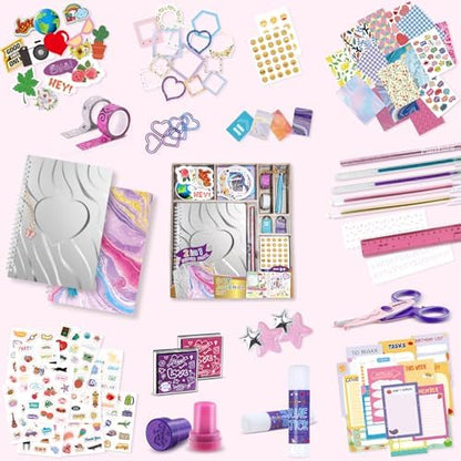 PERRYHOME 2-Pack DIY Journal Kit for Girls - 200+Pcs Journal Set for Teen & Tween Girls, Journaling Art & Crafts Kits, Birthday Gifts for 8 9 10 11 12 13 14 Year Old Girl - Image 2