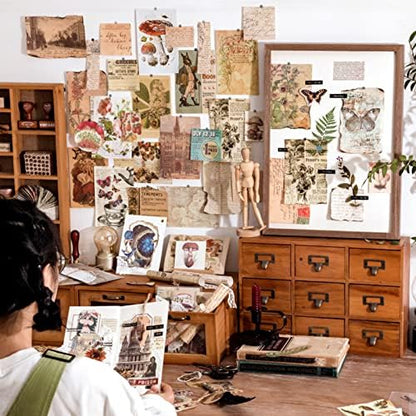 Vintage Scrapbooking Supplies Kit 83PCS Vintage Stickers for Journaling - Image 6