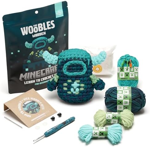 The Woobles Minecraft Crochet Kit for Beginners (Warden) by TheWoobles