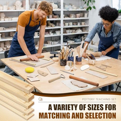 Baderke 20 Pcs Pottery Teaching Set for Ceramic Clay Making - Image 5