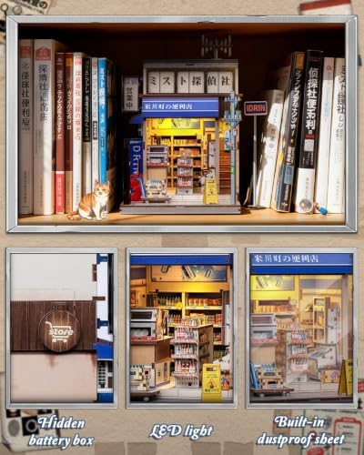 Japan Book Nook Kit, DIY Miniature House, Convenience Store - Image 5