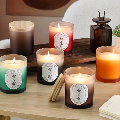 REISEN 12 Pcs 10oz Gradient Red Candle Jars for Candle Making Kit - Image 5