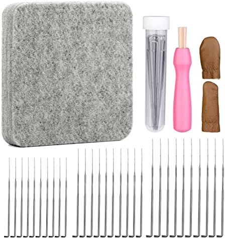 Mayboos Needle Felting Kit, Needle Felting Pad 6"x6" Felting Tools by Mayboos