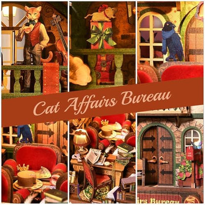 TOYQI Book Nook Kit, DIY Miniature Dollhouse Kit for Adults and Teens - Image 4