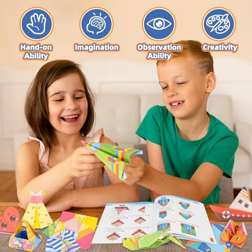 Origami Paper Kit for Kids,152 Sheets Origami Paper with Instructional Book - Image 5