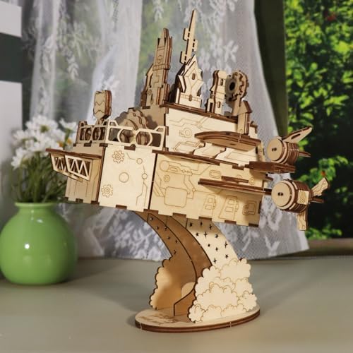 3D Wooden Puzzles Moving Castle Music Box Kits Castle Building Model DIY Crafts Birthday Gift for Women - Image 6