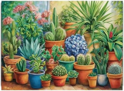 CRZMODE Plant Paint by Numbers Kit for Adults,Plant Paint by Numbers for Adults, Acrylic Painting Crafts for Home Decor Gift (16x20inch) by Unknown