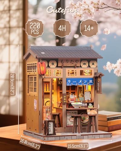 Cutefun Japanese Book Nook Kit - DIY Miniature House Kit for Adults - Image 2