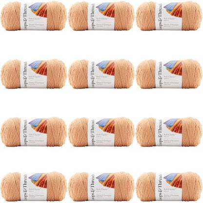 MICHAELS Bulk 12 Pack: Soft Classic™ Solid Yarn by Loops & Threads® by CraftSmart