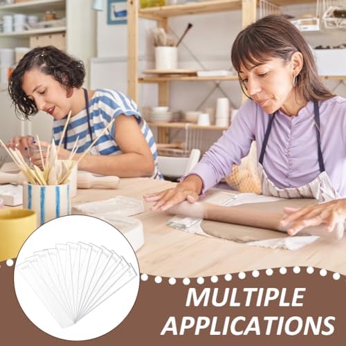 BENECREAT 12Pcs 6 Size Acrylic Polymer Clay Depth Guide Set, 2,3,4,5,6,7mmAdjustable Clay Rolling Pin Guide with Protective Film for Polymer Earrings, Roller Depth Guides - Image 6