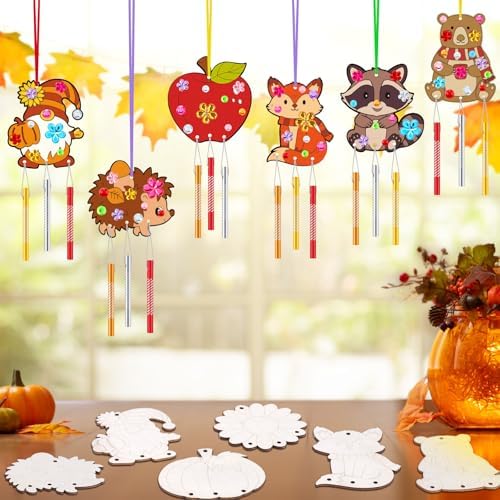 JellyArch Fall 30 Pack DIY Wind Chime Kit Art and Crafts - Image 2