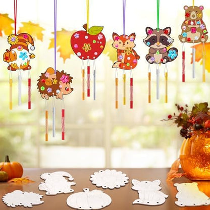 JellyArch Fall 30 Pack DIY Wind Chime Kit Art and Crafts - Image 2