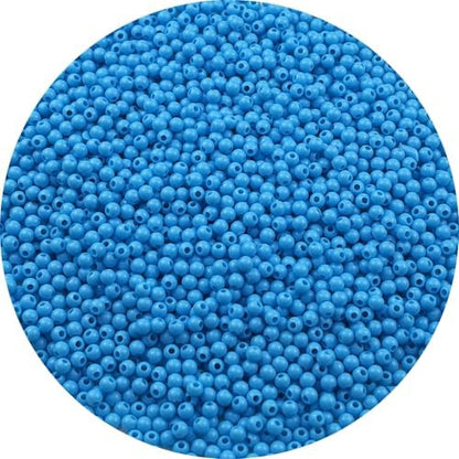 2000pcs Acrylic Round Beads for Crafts 4mm Resin Candy Color Spacer Beads with Hole for Jewelry Making Sewing Crafts Decoration Necklaces Bracelets Earrings Supplies(Sky Blue) by Unknown