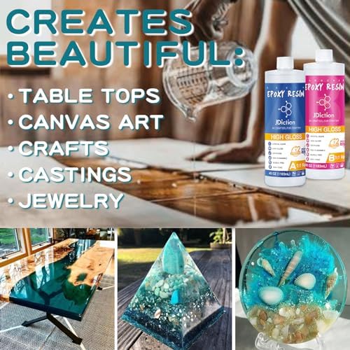 JDiction Clear Epoxy Resin for Casting and Silicone Mold Making - Image 3