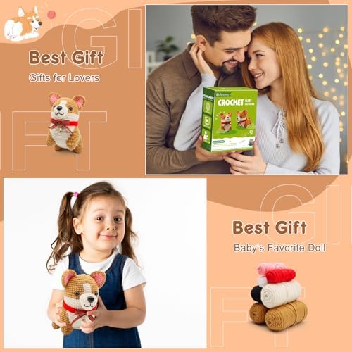 Faircosy Animal Crochet Kit for Beginners: Includes Complete Tools Ample Yarn Step by Step Videos for Teens Adults - Perfect Amigurumi Kit for Indoor Entertainment & Long Journeys - Image 7