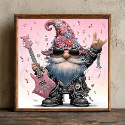CRZMODE Gnome Paint by Numbers Kit for Adults, Music Gnome Paint by Numbers for Adults, Acrylic Painting Crafts for Home Decor Gift (16x16inch) - Image 3