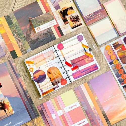 Scrapbooking Supplies Kit, A6 Grid Notebook, Vintage Junk Journaling Kit - Image 3
