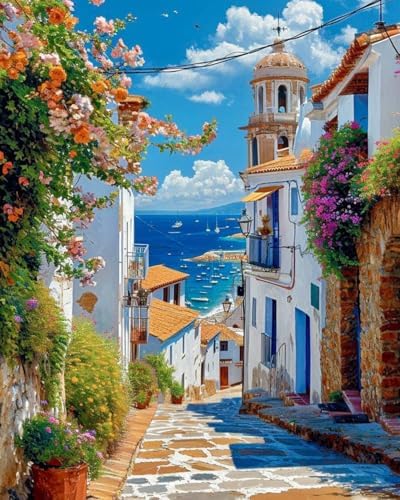 WUSARPLY Landscape Stamped Cross Stitch Kits for Beginners Adults by WUSARPLY