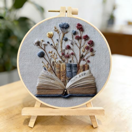 3 Packs Embroidery Kit for Adults, Embroidery for Beginners (Flower-1) - Image 3
